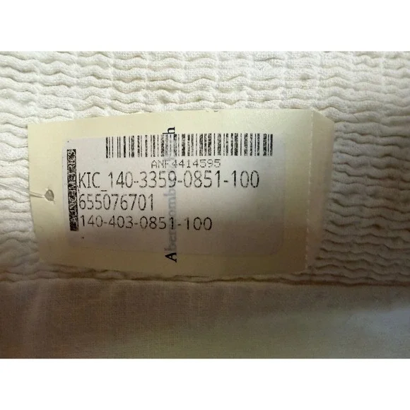 Abercrombie & Fitch Smocked Tank Top Linen Blend Coastal Cottagecore Soft XS NWT - Picture 4 of 4